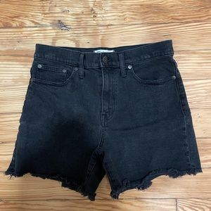 Madewell black cutoff shorts